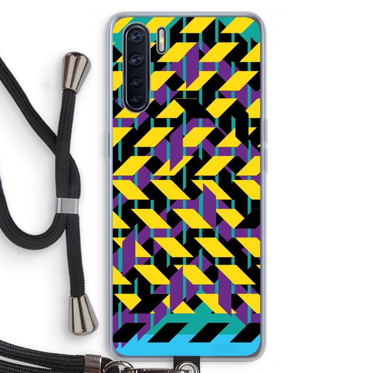 Skew Bee 3: Oppo A91 Transparant Hoesje met koord