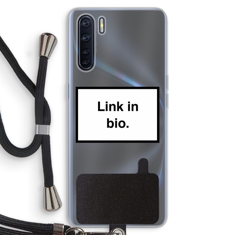 Link in bio: Oppo A91 Transparant Hoesje met koord