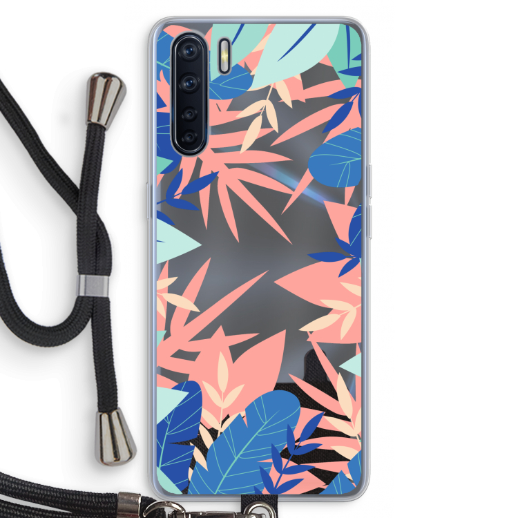 Tropisch: Oppo A91 Transparant Hoesje met koord