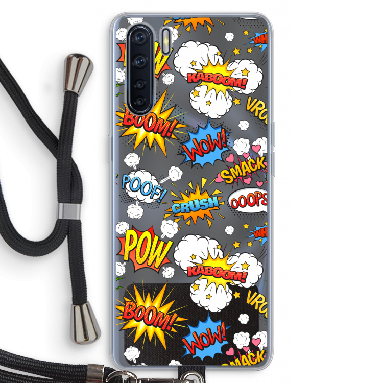 Pow Smack: Oppo A91 Transparant Hoesje met koord