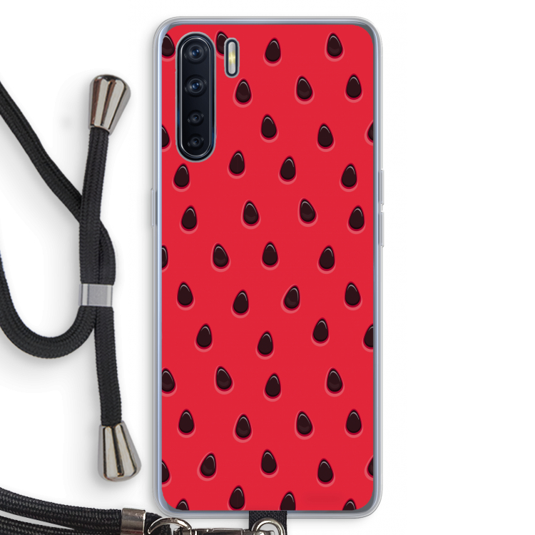 Watermelon: Oppo A91 Transparant Hoesje met koord