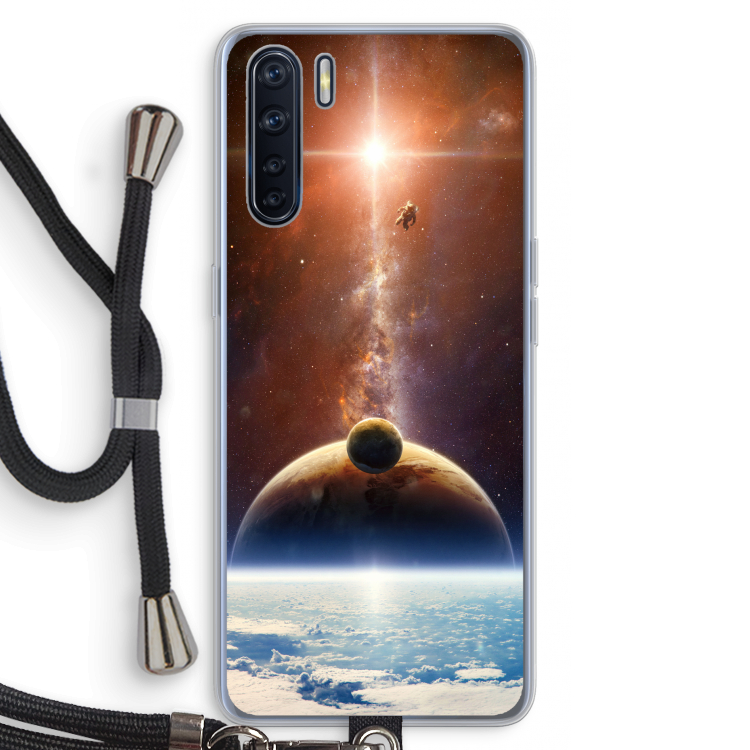 Omicron 2019: Oppo A91 Transparant Hoesje met koord
