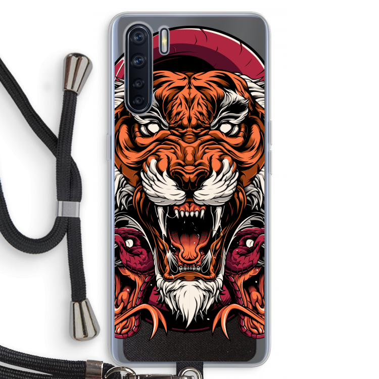 Tiger and Rattlesnakes: Oppo A91 Transparant Hoesje met koord
