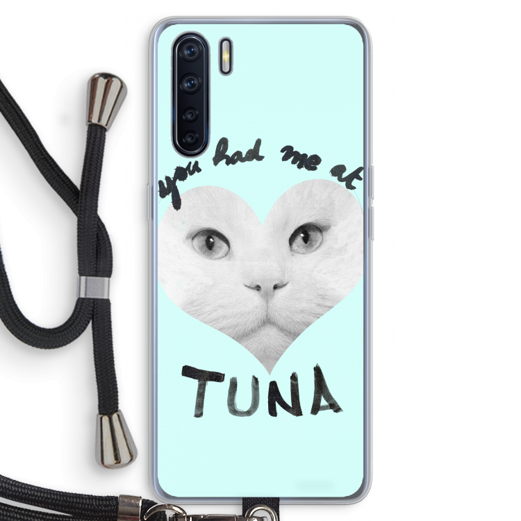 You had me at tuna: Oppo A91 Transparant Hoesje met koord