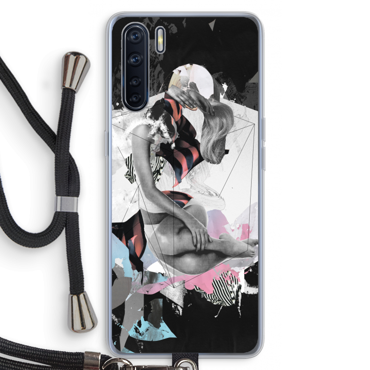 Camouflage de sommeil: Oppo A91 Transparant Hoesje met koord