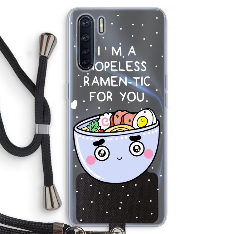 I'm A Hopeless Ramen-Tic For You: Oppo A91 Transparant Hoesje met koord
