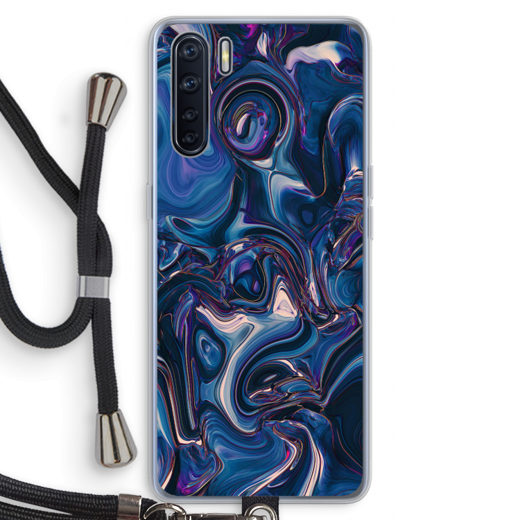 Mirrored Mirage: Oppo A91 Transparant Hoesje met koord