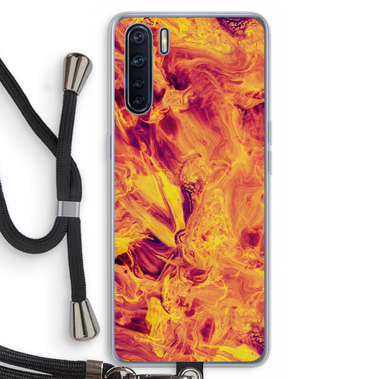 Eternal Fire: Oppo A91 Transparant Hoesje met koord