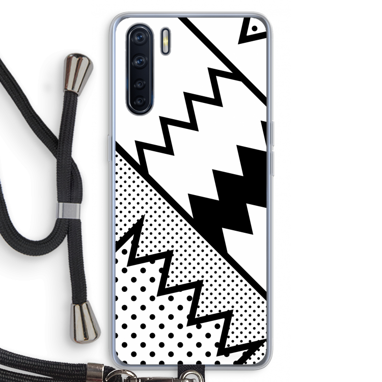 Pop Art #5: Oppo A91 Transparant Hoesje met koord