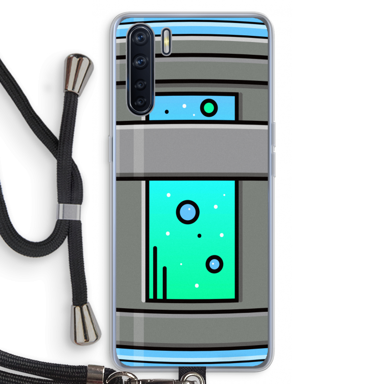 Chug Bottle: Oppo A91 Transparant Hoesje met koord