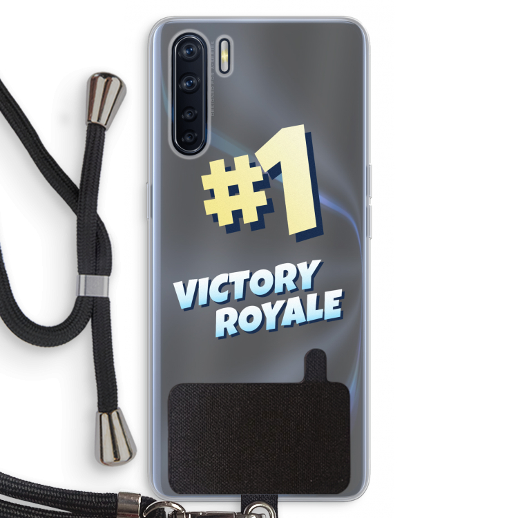 Victory Royale: Oppo A91 Transparant Hoesje met koord