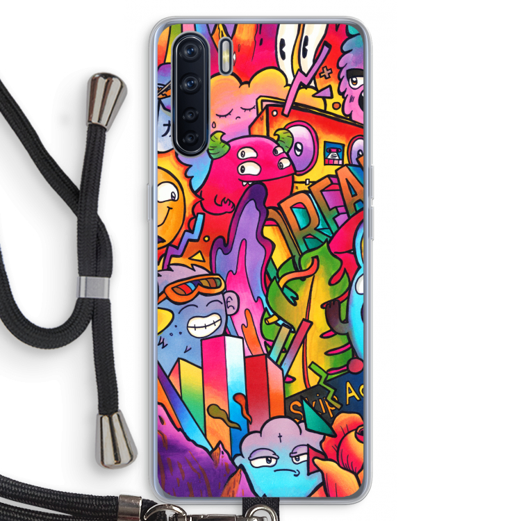 Dreams: Oppo A91 Transparant Hoesje met koord