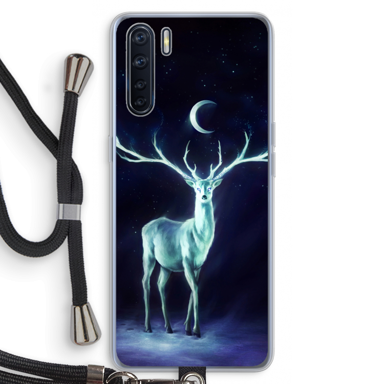 Nightbringer: Oppo A91 Transparant Hoesje met koord