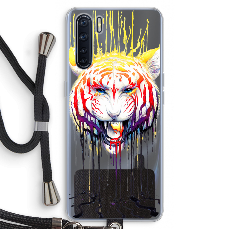Fading: Oppo A91 Transparant Hoesje met koord