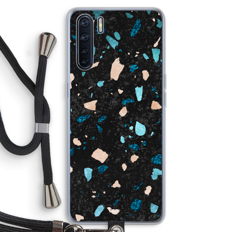 Terrazzo N°11: Oppo A91 Transparant Hoesje met koord