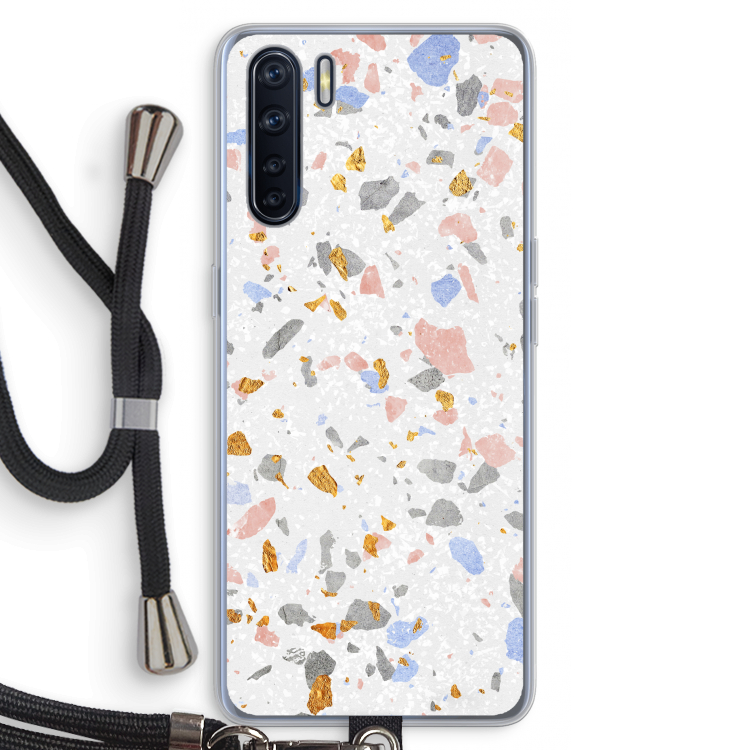 Terrazzo N°8: Oppo A91 Transparant Hoesje met koord