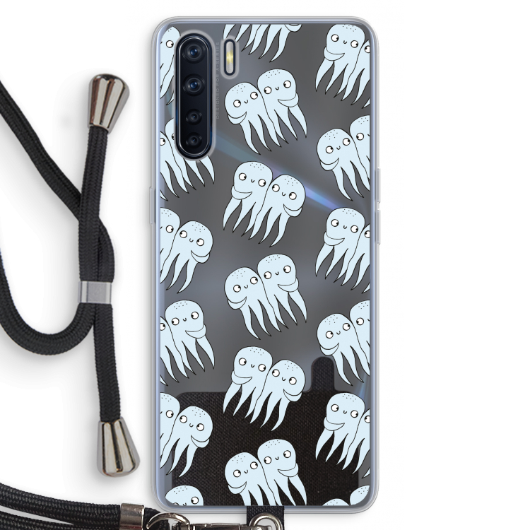 Octopussen: Oppo A91 Transparant Hoesje met koord