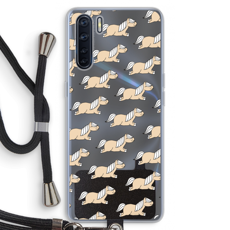 Ponys: Oppo A91 Transparant Hoesje met koord