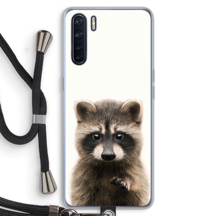 Rocco: Oppo A91 Transparant Hoesje met koord