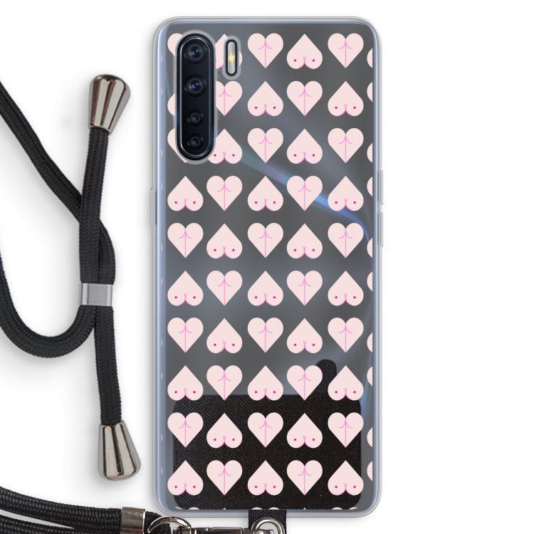 Ass 'n Titties: Oppo A91 Transparant Hoesje met koord