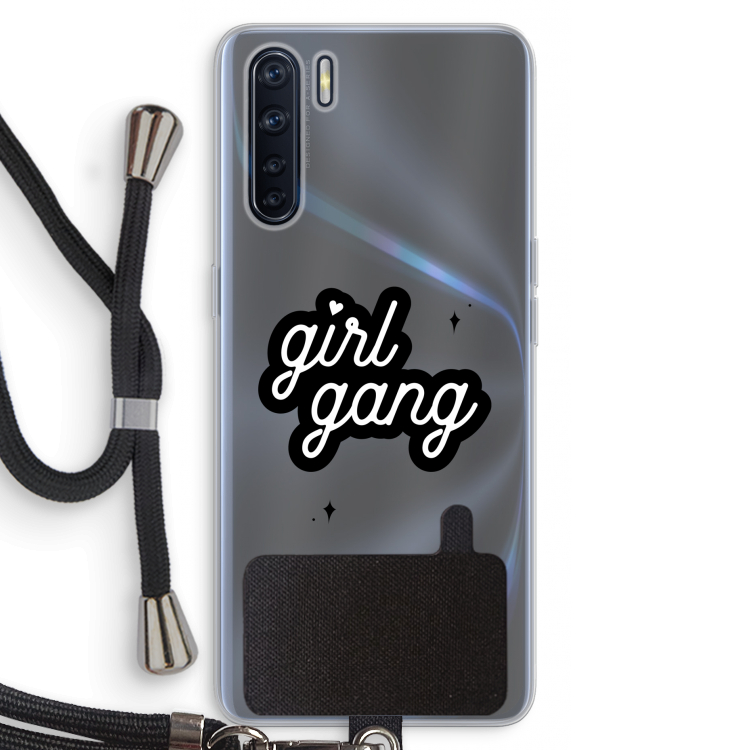 Girl Gang: Oppo A91 Transparant Hoesje met koord
