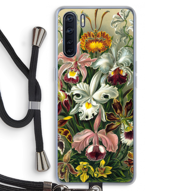 Haeckel Orchidae: Oppo A91 Transparant Hoesje met koord
