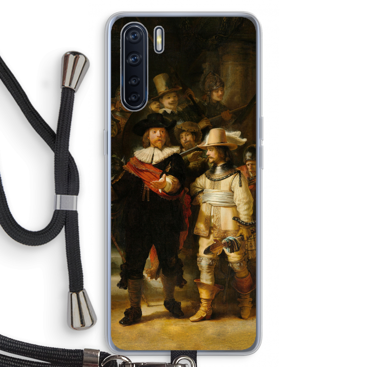 De Nachtwacht: Oppo A91 Transparant Hoesje met koord