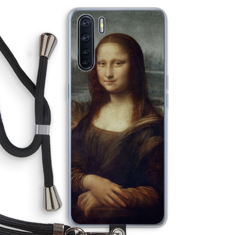 Mona Lisa: Oppo A91 Transparant Hoesje met koord