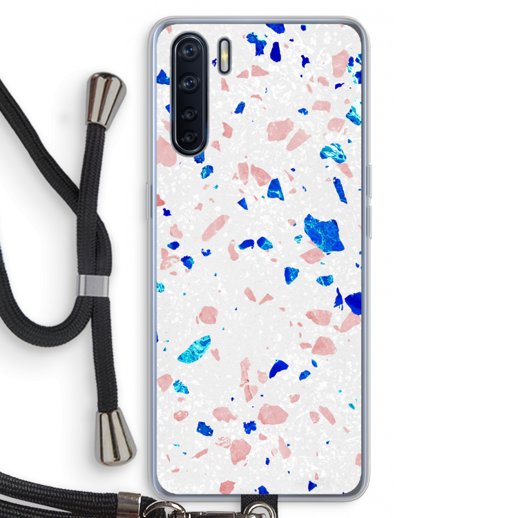 Terrazzo N°6: Oppo A91 Transparant Hoesje met koord