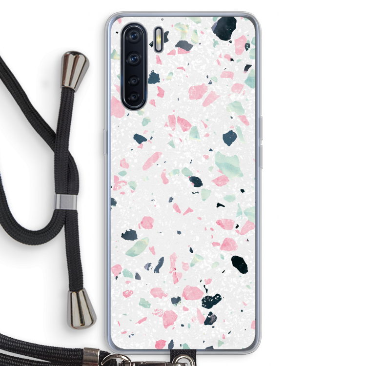 Terrazzo N°3: Oppo A91 Transparant Hoesje met koord