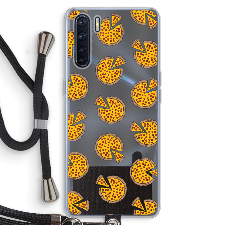 You Had Me At Pizza: Oppo A91 Transparant Hoesje met koord