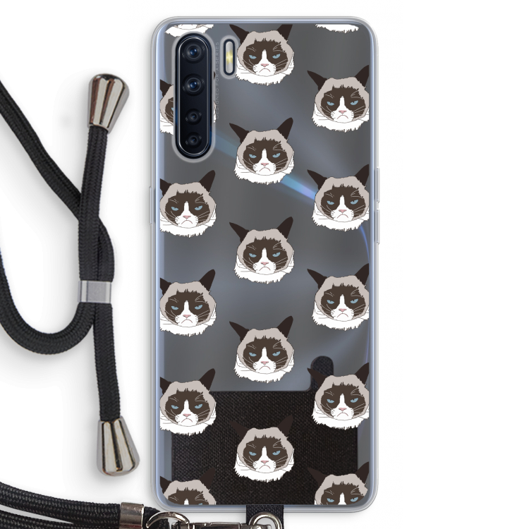 It's a Purrr Case: Oppo A91 Transparant Hoesje met koord