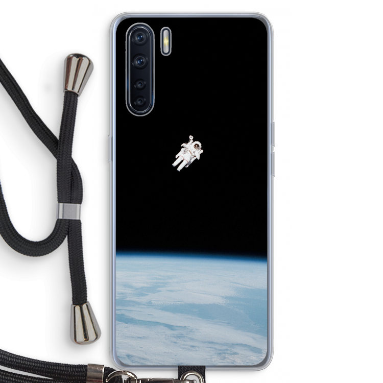 Alone in Space: Oppo A91 Transparant Hoesje met koord