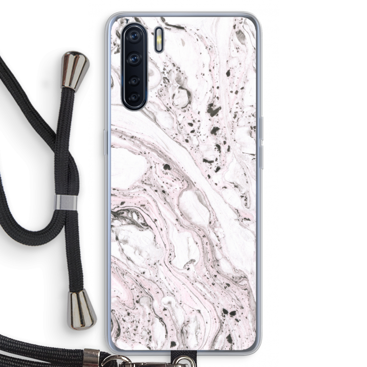 Mengelmoes: Oppo A91 Transparant Hoesje met koord
