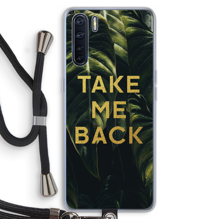 Take me back: Oppo A91 Transparant Hoesje met koord