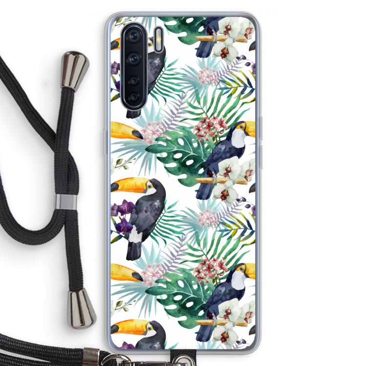 Tukans: Oppo A91 Transparant Hoesje met koord