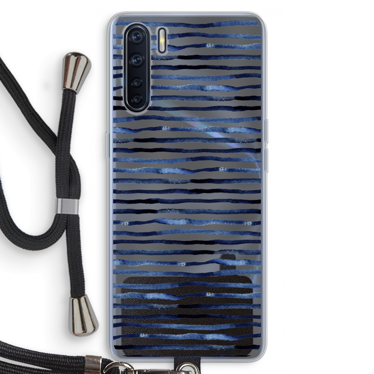 Verrassende lijnen: Oppo A91 Transparant Hoesje met koord