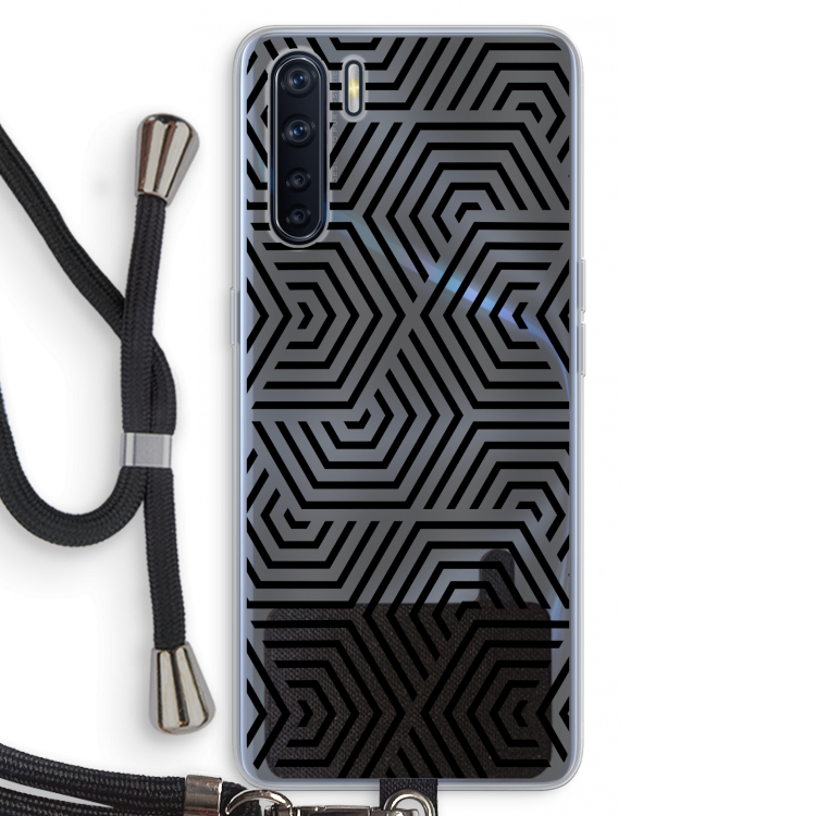 Magic pattern: Oppo A91 Transparant Hoesje met koord