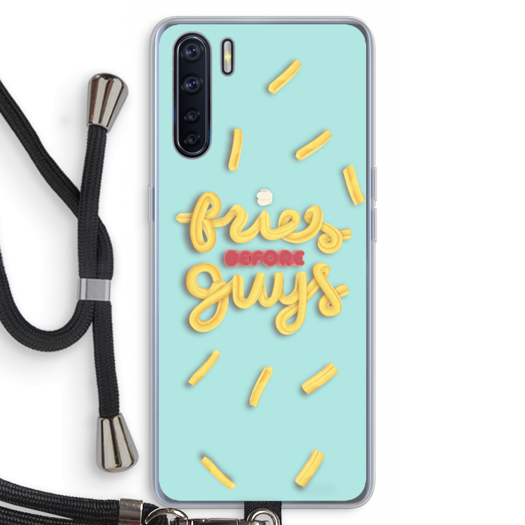 Always fries: Oppo A91 Transparant Hoesje met koord