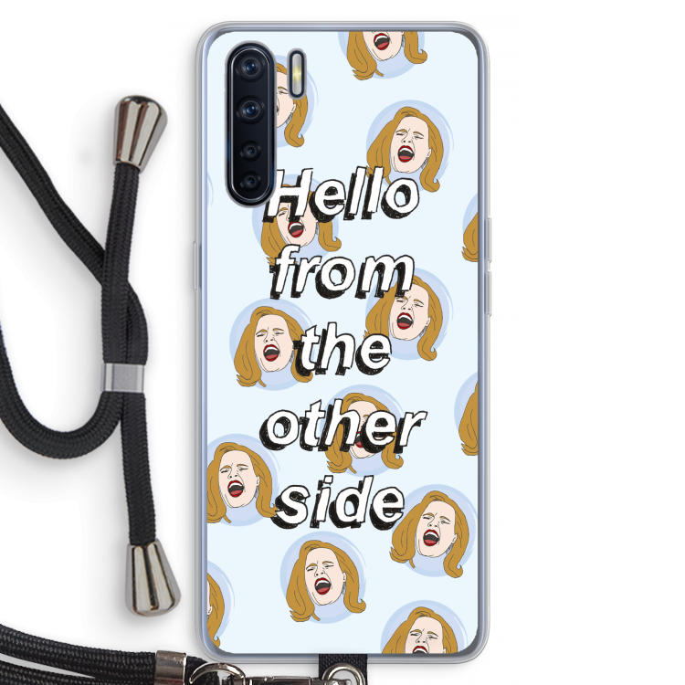 Hello: Oppo A91 Transparant Hoesje met koord