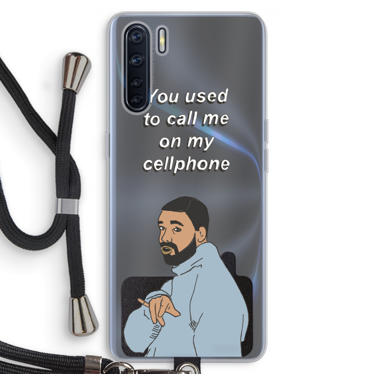Hotline bling: Oppo A91 Transparant Hoesje met koord