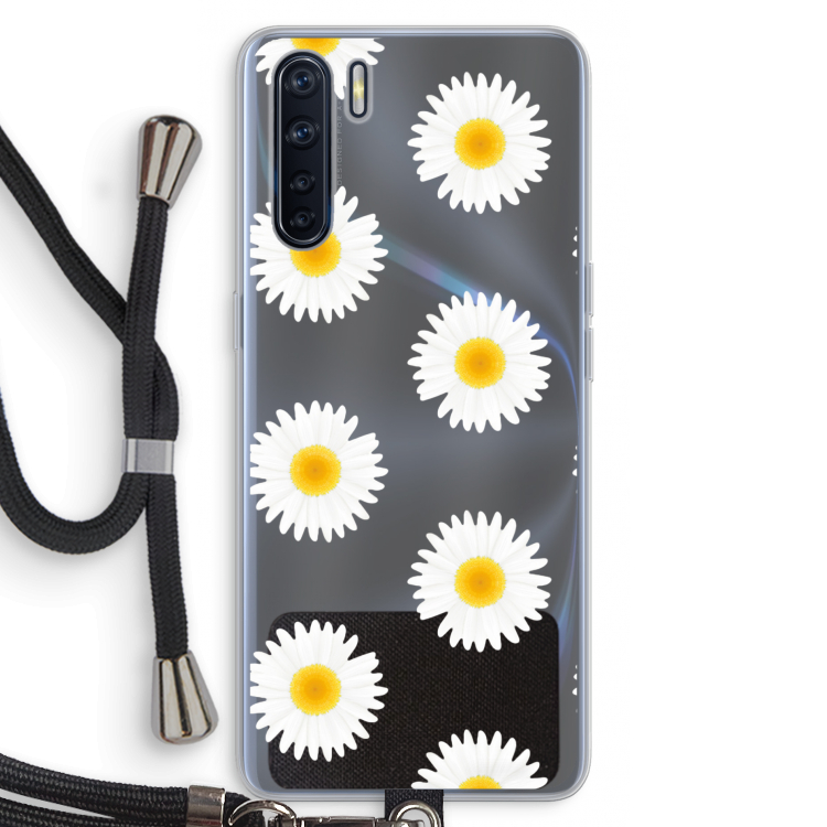 Margrietjes: Oppo A91 Transparant Hoesje met koord