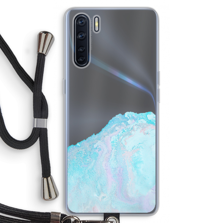 Fantasie pastel: Oppo A91 Transparant Hoesje met koord
