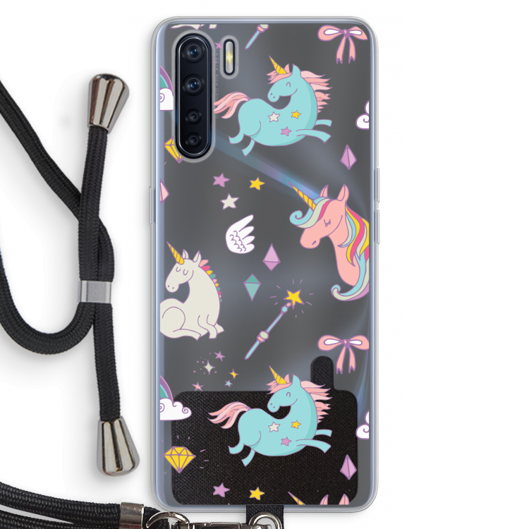 Fantasiewereld: Oppo A91 Transparant Hoesje met koord