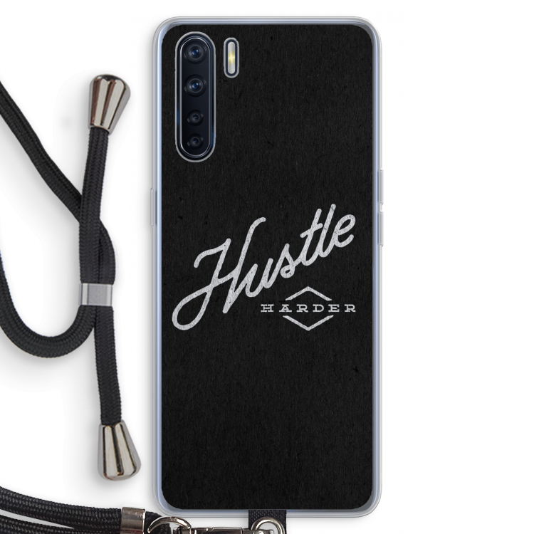 Hustle: Oppo A91 Transparant Hoesje met koord