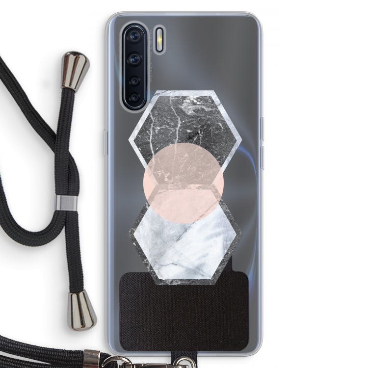 Creatieve toets: Oppo A91 Transparant Hoesje met koord