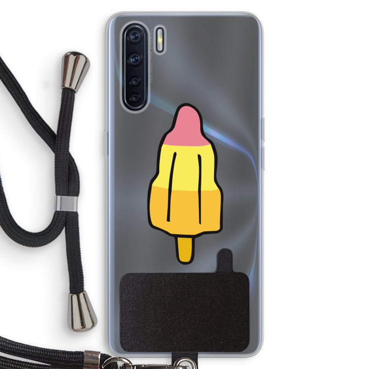 Raketijsje: Oppo A91 Transparant Hoesje met koord
