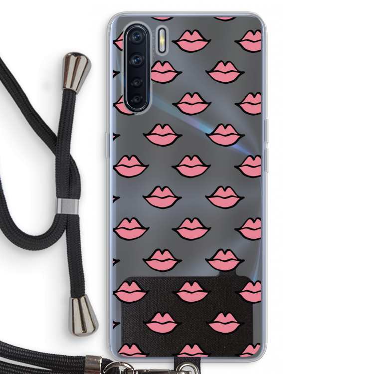 Lipjes: Oppo A91 Transparant Hoesje met koord
