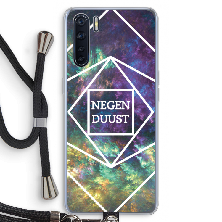 Negenduust ruimte: Oppo A91 Transparant Hoesje met koord