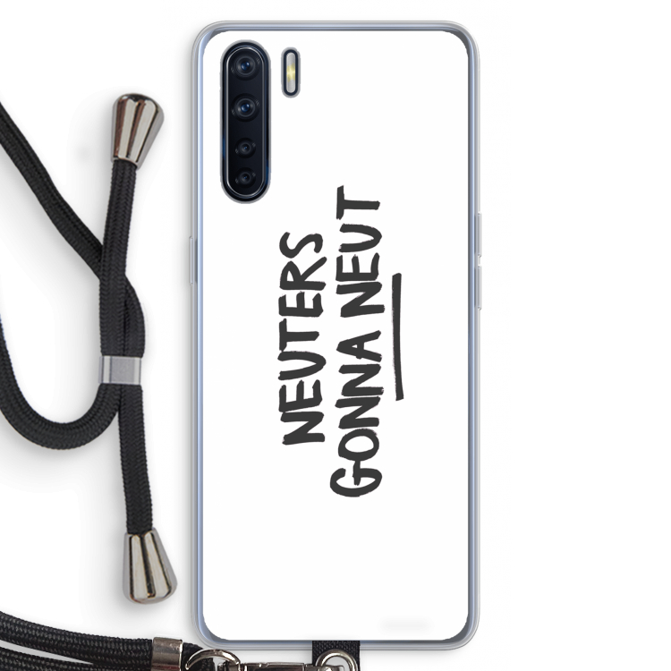 Neuters: Oppo A91 Transparant Hoesje met koord